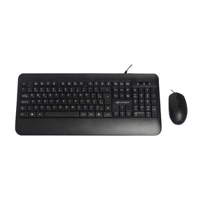 Kit Teclado E Mouse Usb C3tech Kt-200bk 2000dpi Abnt2 1.2mt - Preto