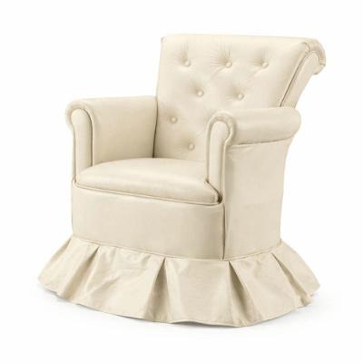 Cadeira Poltrona Balanço Amentação Confortável Quarto Descanso Sala Leitura Corino Bege