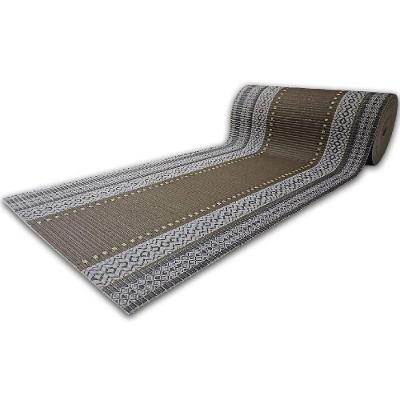 Tapete Passadeira Emborrachada Pvc Antiderrapante 0,65x3,00m Verde Oliva