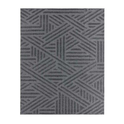 Tapete Realce Trama 52 Grafite 0,50x1,00m - J Serrano