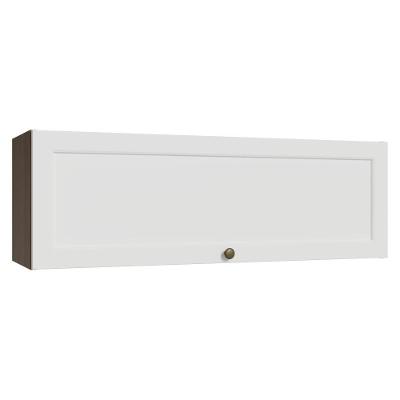 Armário Aéreo 100 Cm 1 Porta Basculante Rustic/branco Vik Madesa Rustic/branco