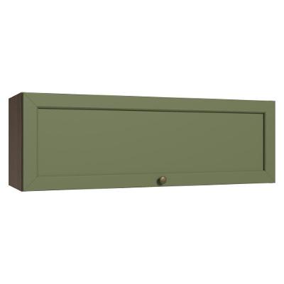 Armário Aéreo 100 Cm 1 Porta Basculante Rustic/verde Vik Madesa Rustic/verde