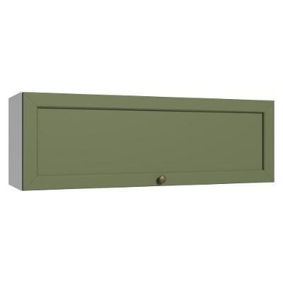 Armário Aéreo 100 Cm 1 Porta Basculante Branco/verde Vik Madesa Branco/verde