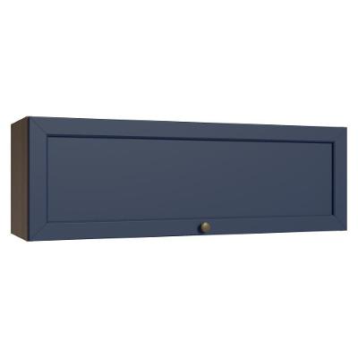 Armário Aéreo 100 Cm 1 Porta Basculante Rustic/azul Vik Madesa Rustic/azul