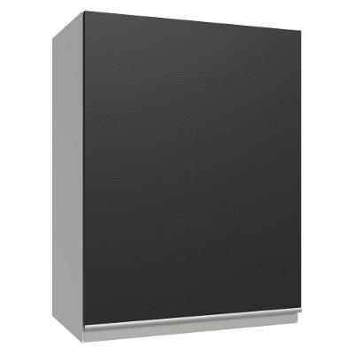 Armário Aéreo 50cm 1 Porta Branco/preto Glamy Madesa Branco/preto