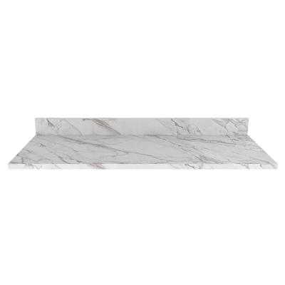Tampo Para Balcão 120 Cm Cz3117 Marmore Branco Tecno Mobili Marmore Branco