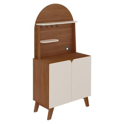Aparador Cantinho Cafe 2 Portas 80 Cm 4631 Cedro Off White Arly