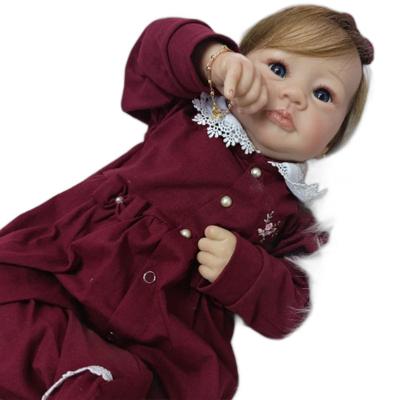 Bebe Reborn Menina, Corpo De Pano Macio, Realista, Cabelo Implantado Fio A Fio