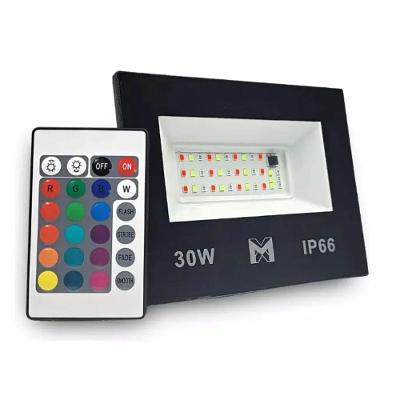 Kit Com 6 Refletores Rgb 30w Holofote Prova D'água Mx-0309