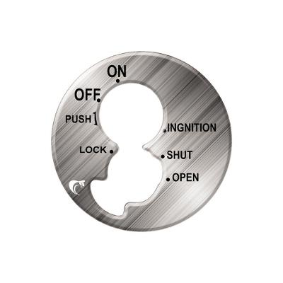 Adesivo Resinado Ignição Honda Biz 125 - 2009 A 2016 - Cromo Cromo