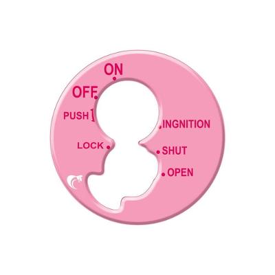 Adesivo Resinado Ignição Honda Biz 125 - 2009 A 2016 - Rosa Rosa