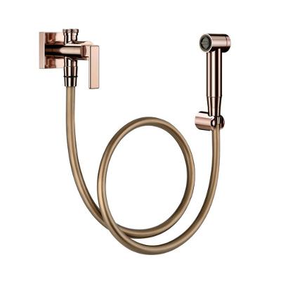 Ducha Higiênica Docol Stillo 823730 Com Registro E Derivação Cobre Polido