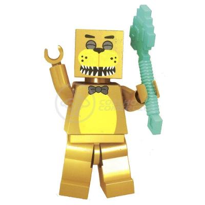 Boneco Bloco De Montar Adventure Golden Freddy