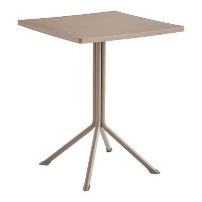 Mesa Quadrada Bossa Rivatti 75 Cm (altura) Tampo Em Polipropileno Fendi E Base Em Aço Fendi