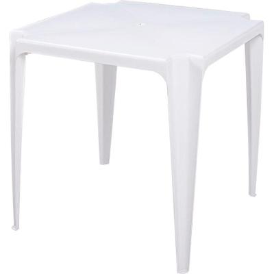 Mesa De Plástico Mor Bela Vista 70x70cm 15151001 - Branco