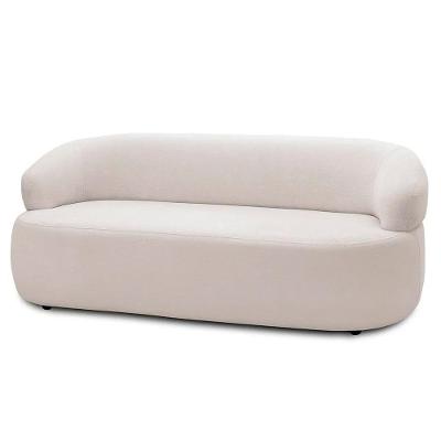 Sofá 2 Lugares Living Orgânico Sala De Estar 140cm Conka F05 Veludo Bege - Mpozenato