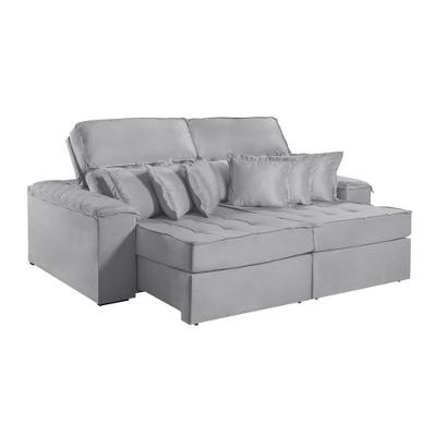 Sofa Martins M-188 02 Md.90 Com Almofadas - V-211 Cinza