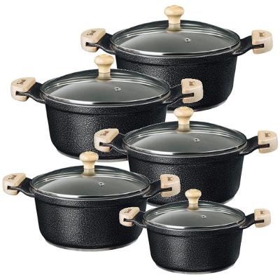 Jogo Panela Preto Craq Antiaderente Cerâmica Javali Am 16A24