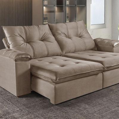 Sofá Retrátil E Reclinável 2 Lugares M-194 Estofados Martins Bege