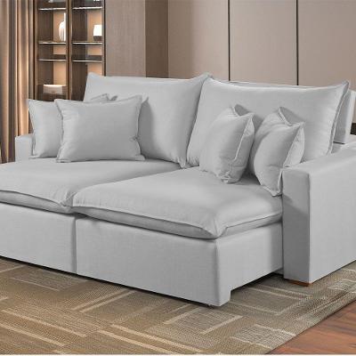 Sofá Retrátil E Reclinável 3 Lugares M-196 Estofados Martins Cinza