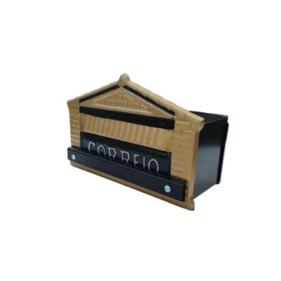 Caixa De Correio Cartas Para Grade Detrás Ouro 15x23x11cm