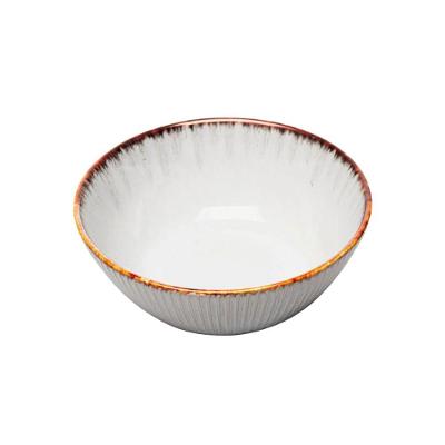 Bowl Em Cerâmica Linear 500ml Lyor Cinza
