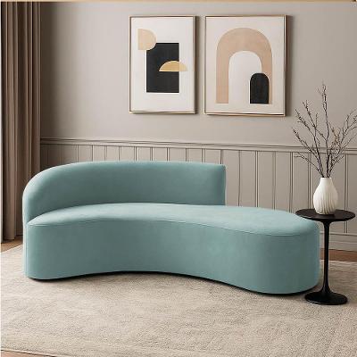 Sofá 4 Lugares Orgânico 220 Cm Morgan Cotelê Ext/veludo Menta D03 - D'rossi