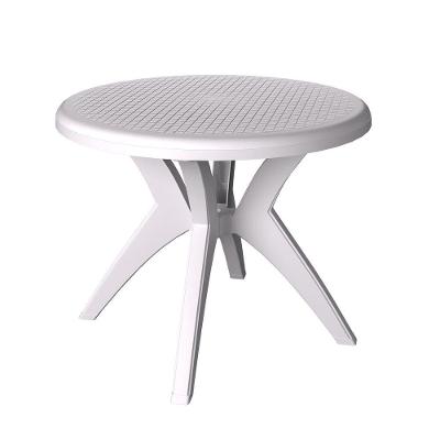 Mesa Redonda Jardim/varanda Deluxe Polipropileno Cor:branco