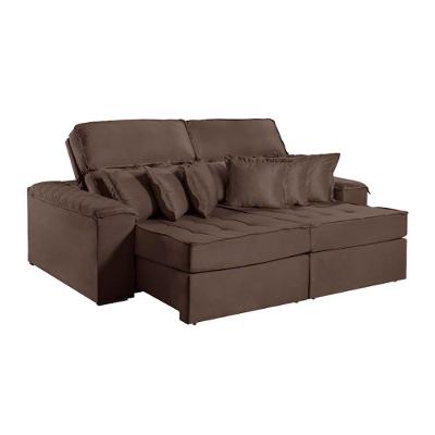Sofa Martins M-188 02 Md.80 Com Almofadas V-211 Marrom