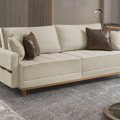 Sofá Fixo 3 Lugares M-203 2,00m Estofados Martins Creme