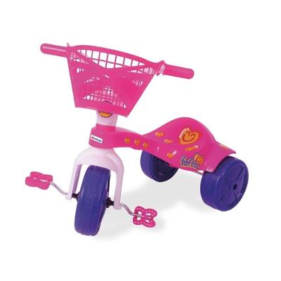 Triciclo Infantil Fofete Rosa Com Cestinha Xalingo