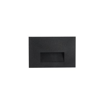 Balizador Nordecor De Embutir Maja Linn 2w Led Bivolt Preto - 3000k - Luz Amarela