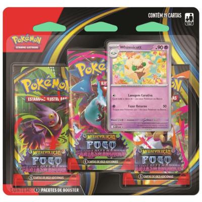 Pack Pokémon Com 3 Pacote Fogo Fastasmagorico - 4444410187 - Pokemon