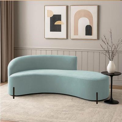 Sofá 4 Lugares Orgânico 220cm Pé Preto Morgan Cotelê Ext/veludo Menta D03 - D'rossi