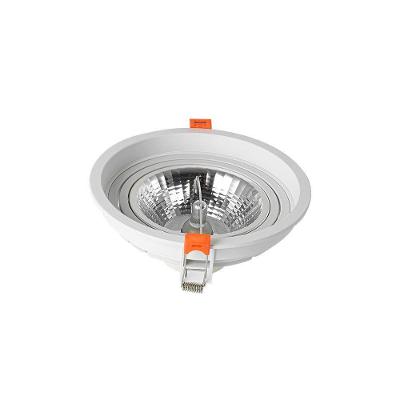 Spot De Embutir Recuado Nordecor Loyo Para 1 Lâmpada Ar111 Gu10 Redondo Branco