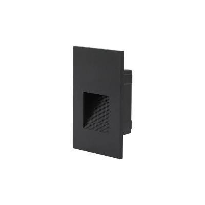 Balizador Nordecor De Embutir Maja Vee 2w Led Bivolt Preto - 3000k - Luz Amarela