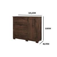 Cômoda Juvenil Malu 1 Porta 4 Gavetas Branco - Panan - 4