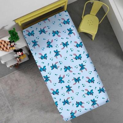 Jogo De Lençol Infantil 2 Peças Portallar Disney Stitch