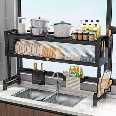 Prateleira De Metal Para Pia - Preta