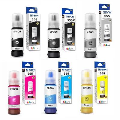 Kit 6 Refil 555 - 554 Epson Ecotank L8160-l8180 6 Cores T554 E T555 Original