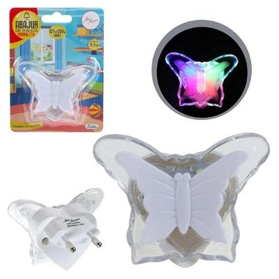 Mini Abajur De Tomada Infantil Borboleta Led - Art House
