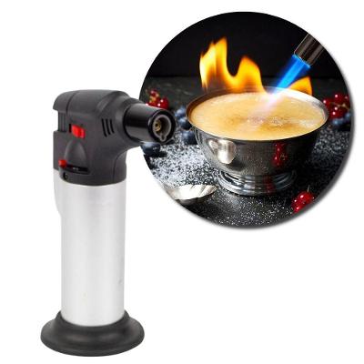 Mini Maçarico Portátil Gás Acendimento Automático Regulagem De Chamas