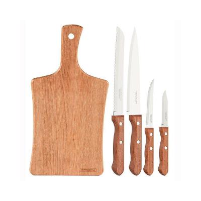 Jogo De Facas Dynamic Comlâminas Em Inox E Cabos De Madeira 5pçs - Tramontina