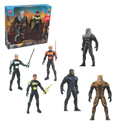 Kit Brinquedo Infantil Super Herói Animal War Colecionável