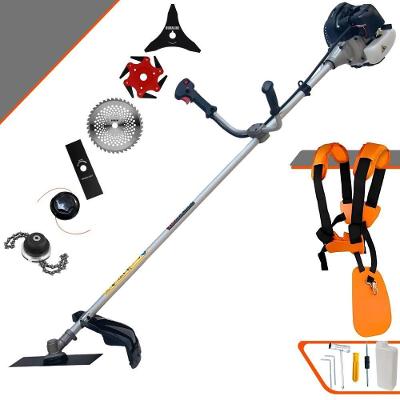 Máquina De Grama À Gasolina Anmax Cg430b 43cc 1,7hp 6 Em 1