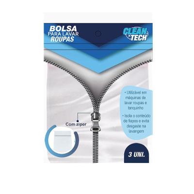 Kit Bolsa Lavar Roupas Zíper Reutilizável 3 Tamanhos Máquina