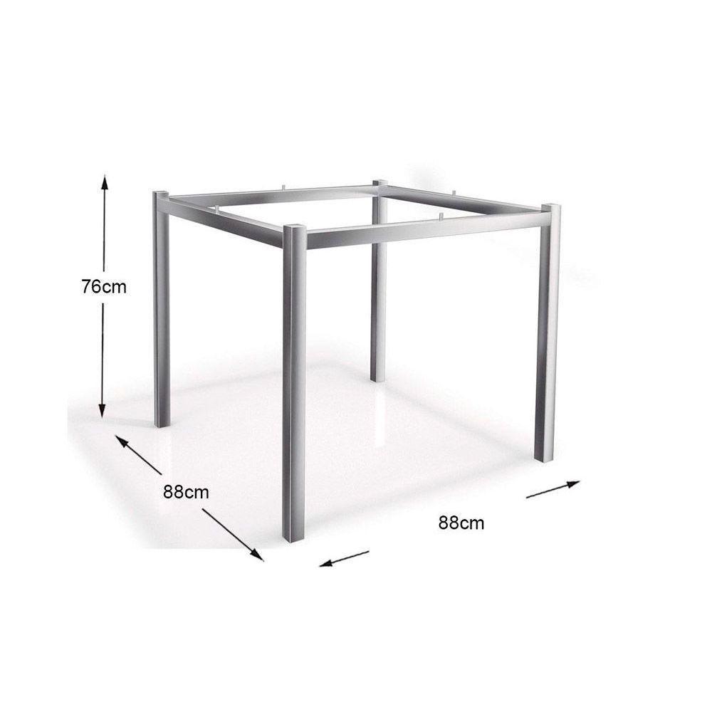 Conjunto: Mesa Sala Jantar Reno c/ Tampo Vidro 90cm + 4 Cadeiras Amsterdã Cromado/Courano Branco - Kappesberg - 2