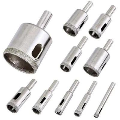 Kit 10 Broca Serra Copo Diamantadas Lorben 6 A 30mm Fura Vidro Mármore Piso Cerâmica Granito