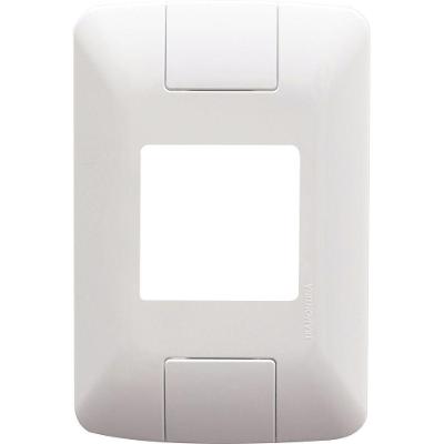 Placa 2 Postos Juntos 4x2 Tramontina Aria Branca - Construtora Tramontina