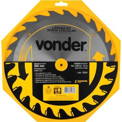 Lamina Serra Circ Vídea 350x30x3,8mm 24d 3800rpm Vonder